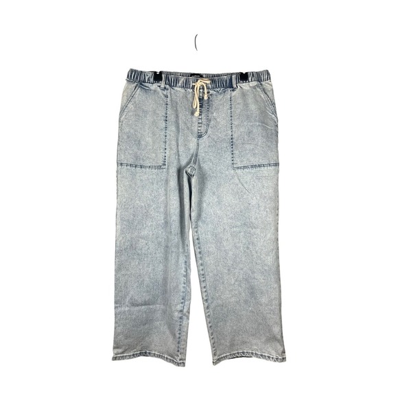 NWOT Studio Park x Amy Stran Regular Drawcord Jean- Pebble Wash, Size LP - Picture 4 of 10